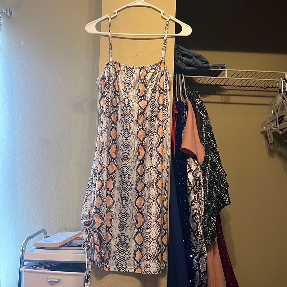 Snake skin snake dress